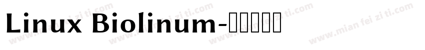 Linux Biolinum字体转换